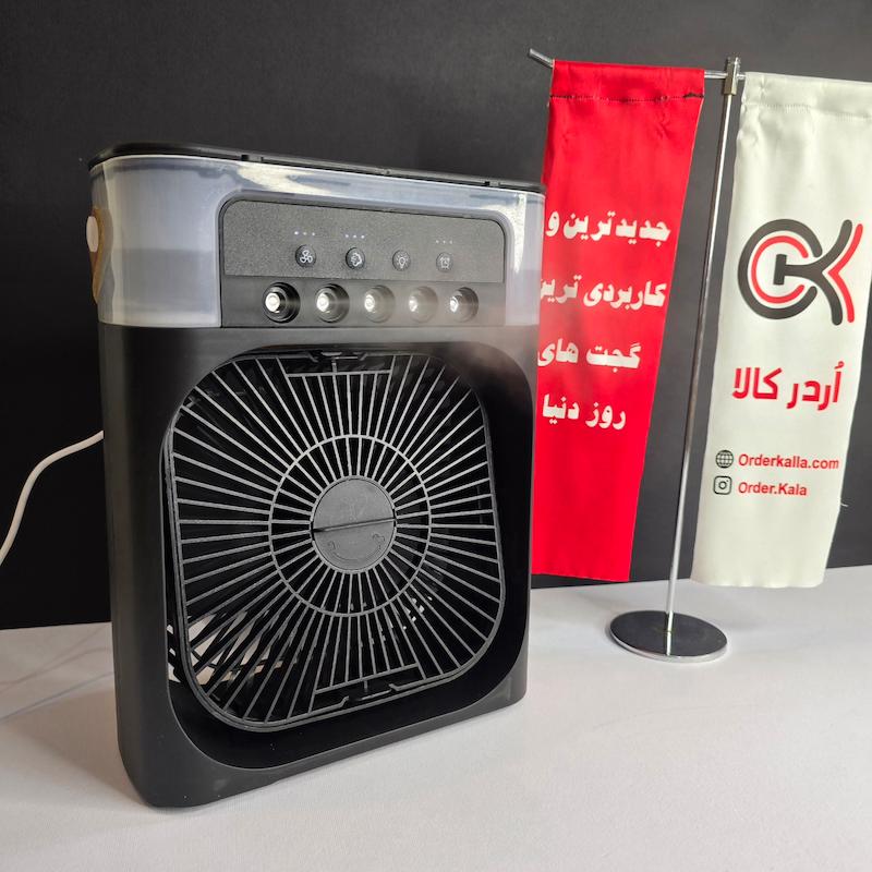 پنکه مه پاش رومیزی مدل تک فن(سایز بزرگ)