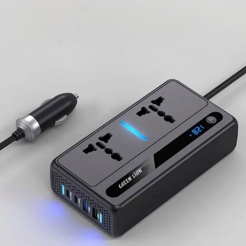 اینورتر فندکی خودرو 200 وات گرین لاین مدل GC-250