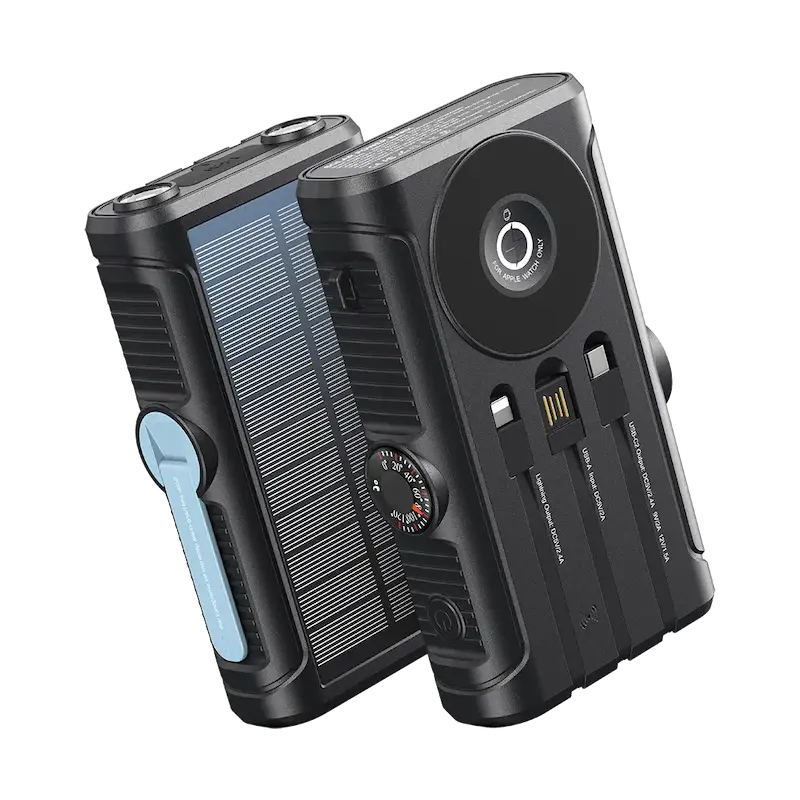 پاوربانک خورشیدی ۲۰،۰۰۰ پاورولوژی مدل Powerology Helio Lux MagSafe Solar Power Bank