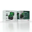 شارژر باتری نیم قلمی گرین لاین Green Lion مدل GRB-12 همراه 8 باتری AAA