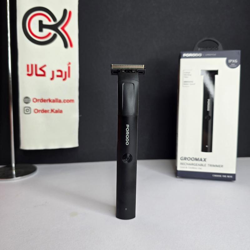 تریمر شارژی ضدآب پورودو مدل Porodo Lifestyle RECHARGEABLE TRIMMER GROOMAX