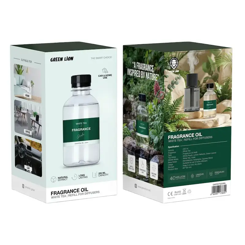 روغن خوشبوکننده چای سفید حجم 250 میلی‌لیتر گرین لاین Fragrance Oil White Tea & Refill for Diffusers