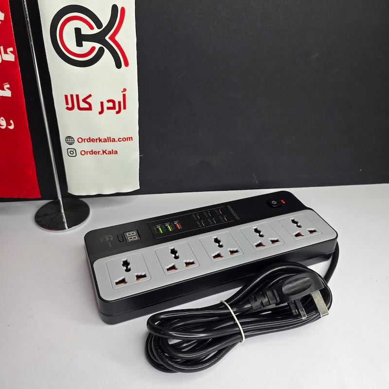 چند راهی برق پرودو مدل Porodo Power Strip PDFWCH098BK
