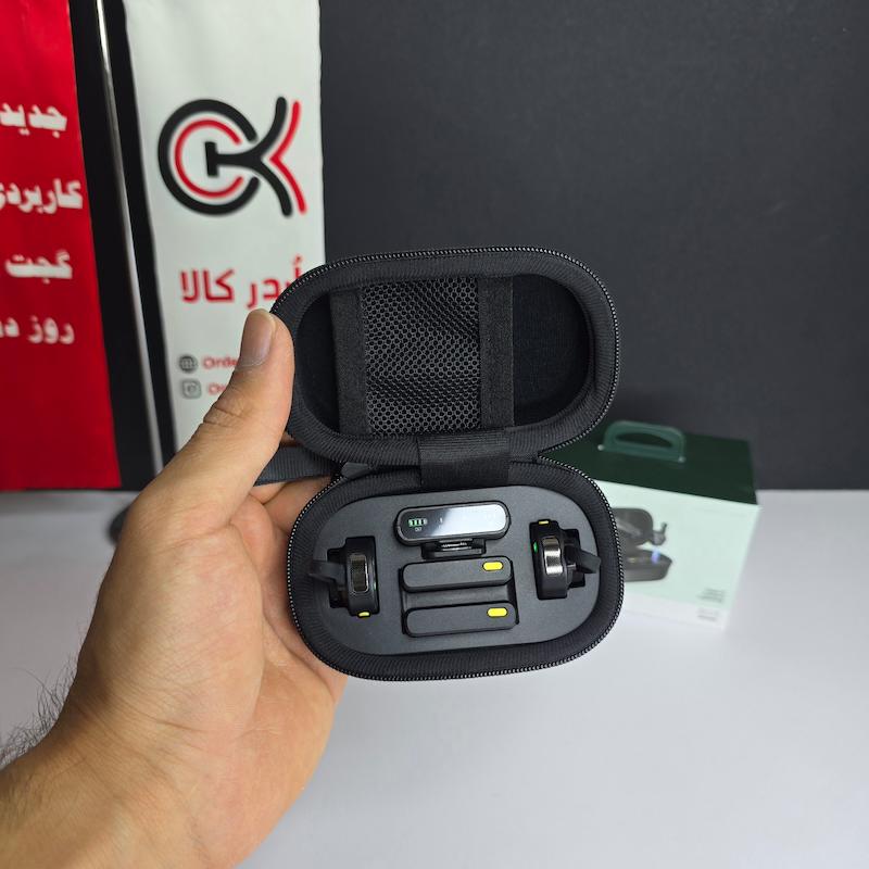 میکروفون یقه‌ای بی‌سیم سه کاره گرین‌لاین مدل Green Lion GM-85X 3 In 1 Wireless Microphone