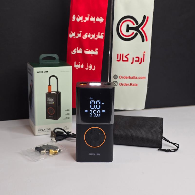 پمپ باد شارژی و پاوربانک گرین لاین