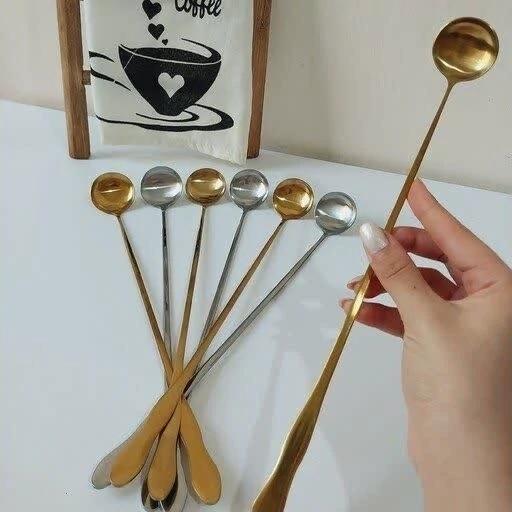 قاشق پارچ شربت استیل مدل ملاقه ای