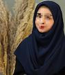 مقنعه کرپ اعلا سرمه ای/مشکی قد۹۰/۱۰۰