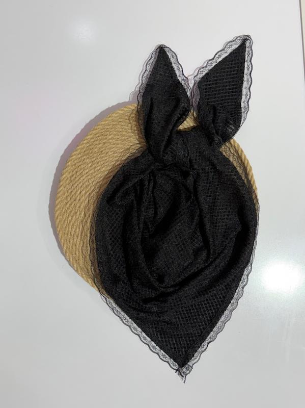 مینی اسکارف سه گوش مشکی