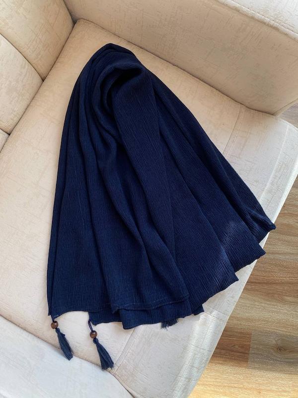 شال برشکا قهوه ای سرمه ای ۱۰۰۳