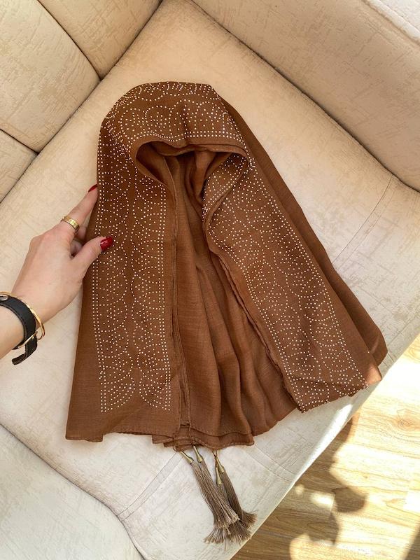 شال اسلپ نگین‌دوزی