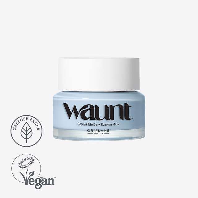 ماسک شب مرطوب کننده و بازسازی کننده پوست اوریفلیم سری وانت  Waunt Revive Me Daily Sleeping Mask