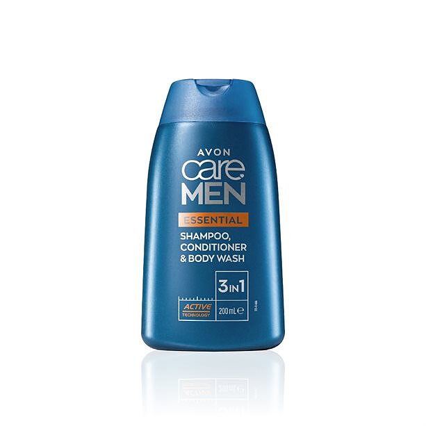 شامپو، نرم کننده و شستشوی بدن Avon Care Men Essential 3 in 1