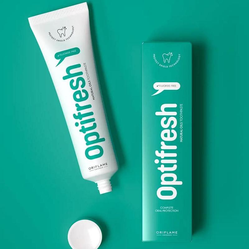 خمیر دندان  روغن طبیعی بدون فلوراید  Optifresh natural oil