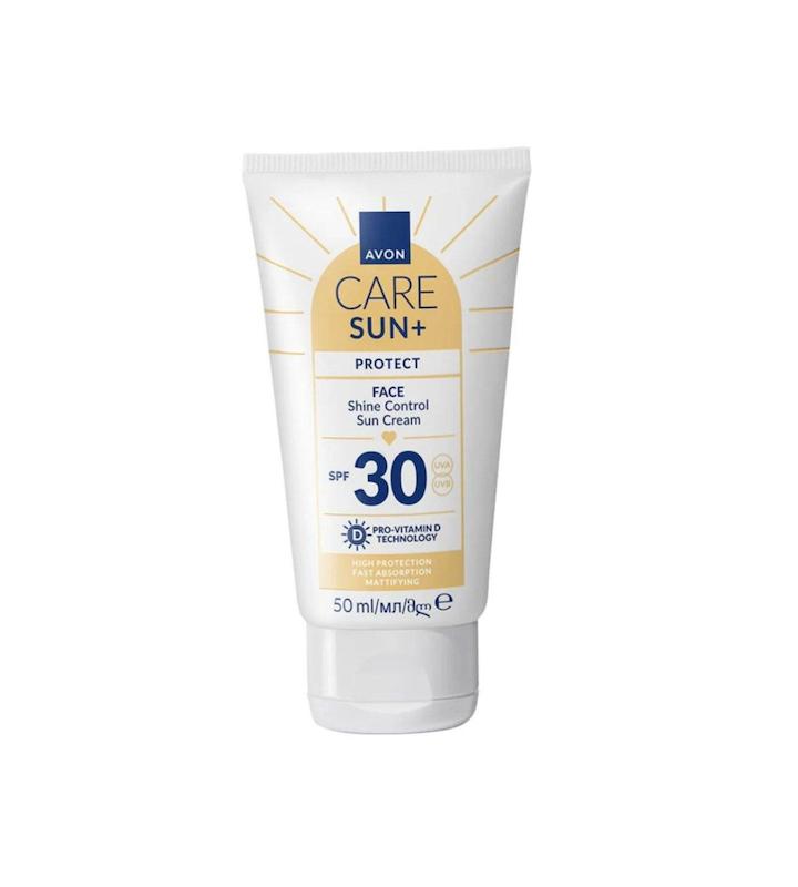 کرم ضد آفتاب صورت Avon مدل Care Sun+ Protect Shine Control 
