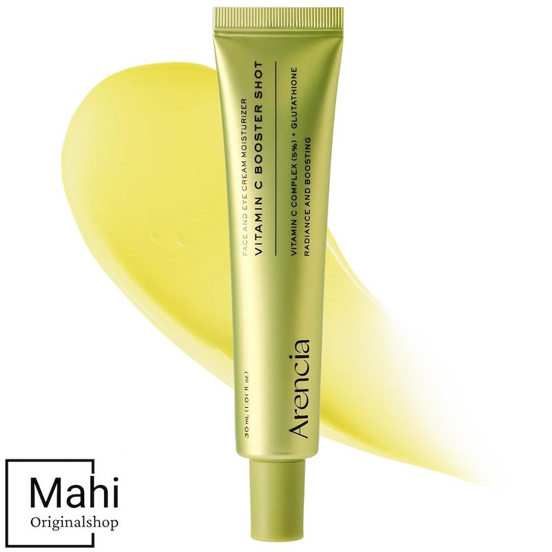 سرم دور چشم و صورت ویتامین سی بوستر شات آرنسیا/Arencia vitamin C Booster Shot, Pure Vitamin C + Glutathione for Bright, Healthy Skin Glow, 1.01 fl oz