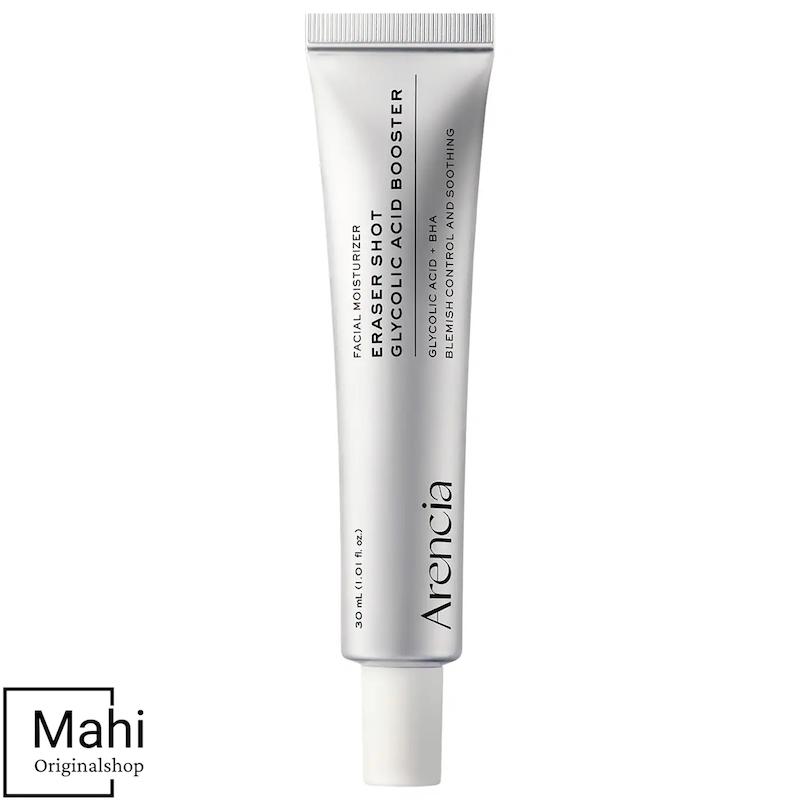 بوستر لایه‌بردار گلیکولیک اسید آرنسیا ضدجوش و کنترل چربی/Arencia  Eraser Shot Glycolic Acid Booster Cream with BHA for Texture Refining and Pore Care for Acne-Prone Skin