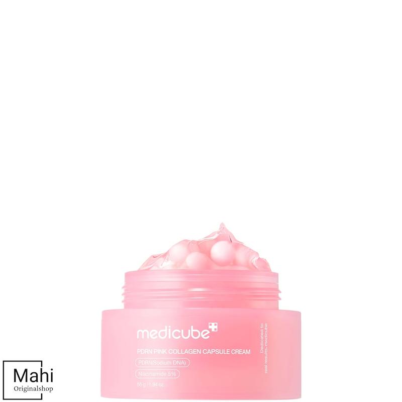 کرم کپسولی PDRN و کلاژن صورتی مدیکیوب مدل PDRN Pink Collagen Capsule Cream