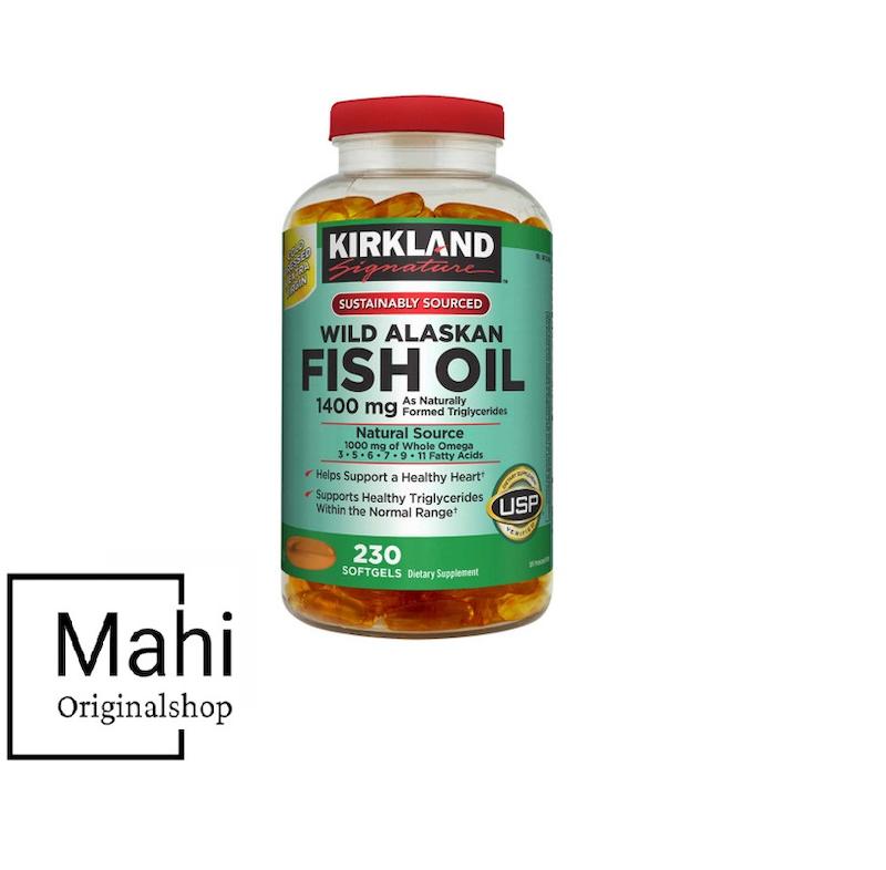 روغن ماهی وحشی آلاسکا و امگا ۳ کرکلند سیگنچر مدل Wild Alaskan Fish Oil 1400mg