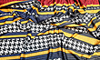 شال نخ ابریشم گارزا Fashion دورگان منگوله دار GF17605