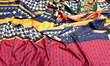 شال نخ ابریشم گارزا Fashion دورگان منگوله دار GF17605