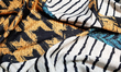 شال نخ ابریشم گارزا Fashion دورگان منگوله دار GF17607