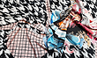 شال نخ ابریشم گارزا Fashion دورگان منگوله دار GF17603