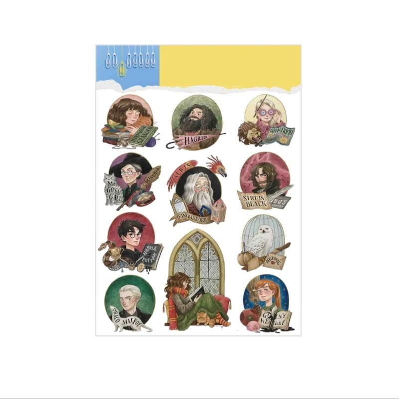 استیکر طرح آبرنگی هری پاتر 