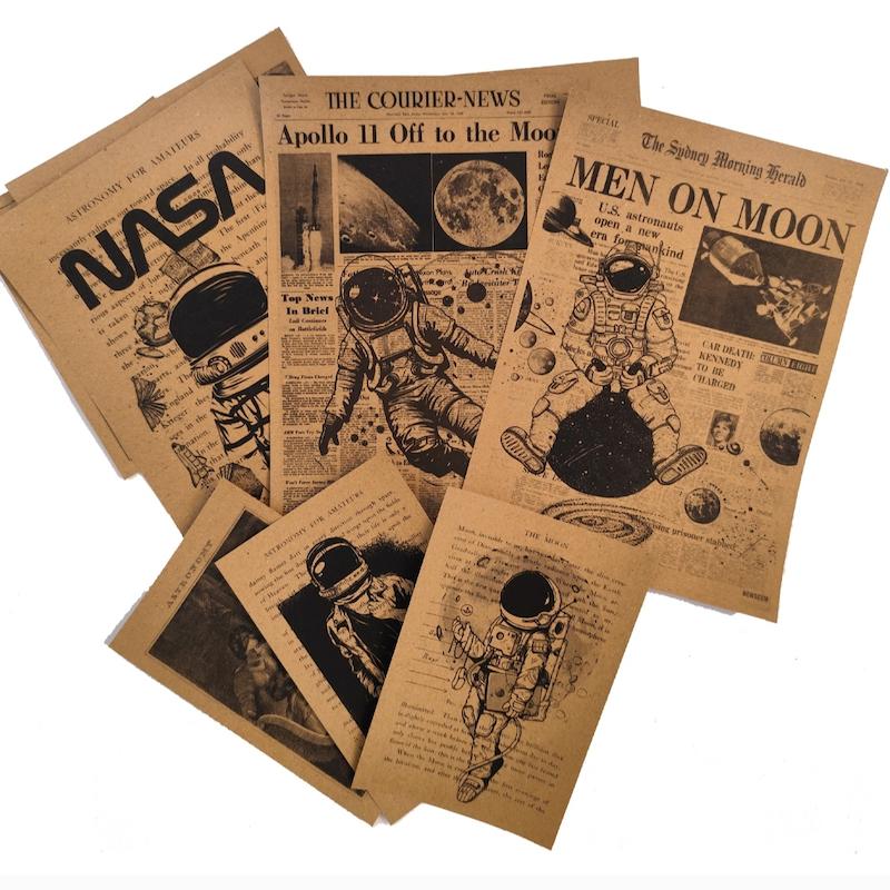 پوستر کرافت طرح فضانورد