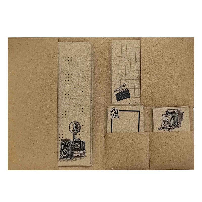 کاغذ یادداشت دفترچه ای مدل دوربین آنالوگ 