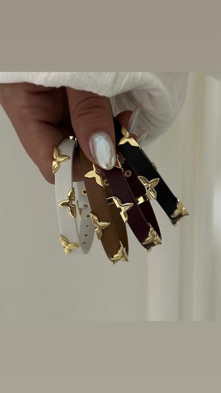دستبند چرم LV