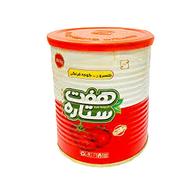 رب گوجه فرنگی قوطی 800گرمی	هفت ستاره		12	عددی	|	 قیمت مصرف کننده:	55,000