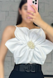 کراپ نیمتنه دکلته شومیز ست دخترونه