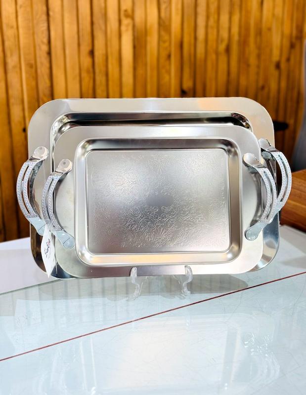 سینی مستطیل استیل 