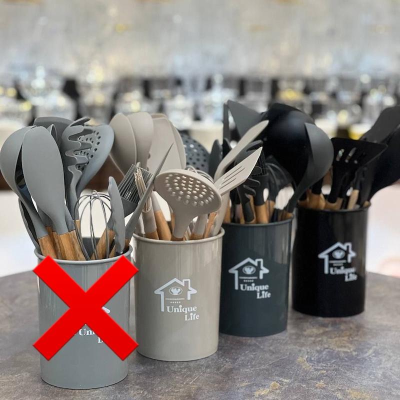 کفگیر و ملاقه سیلیکونی یونیک 