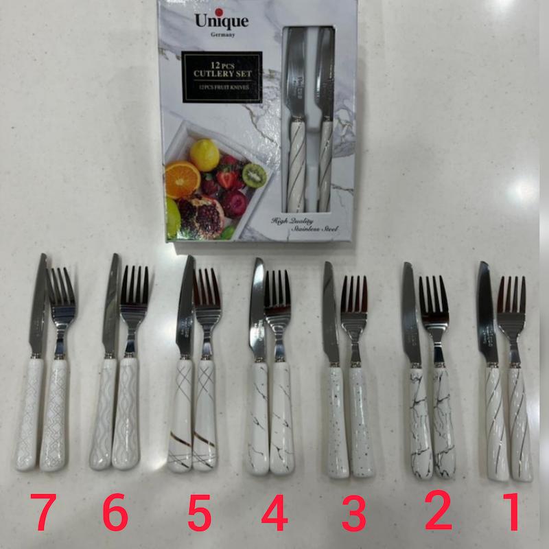 کارد و چنگال سرامیکی یونیک