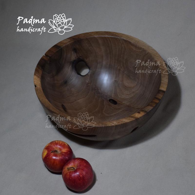 کاسه میوه چوبی