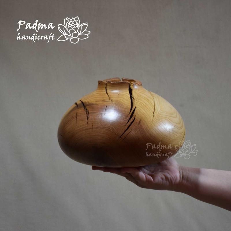 گلدان چوبی توخالی