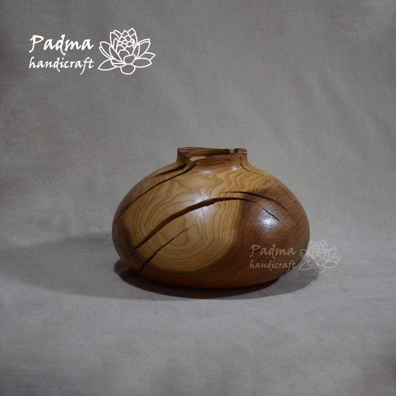 گلدان چوبی توخالی