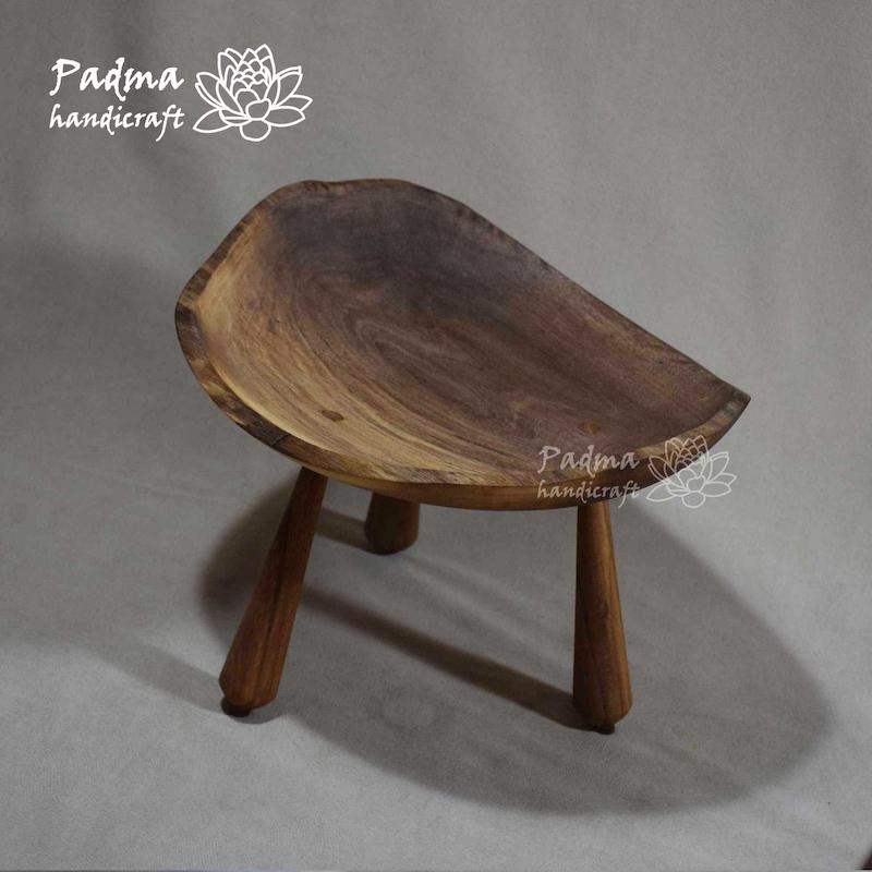 دیس چوبی پایه دار