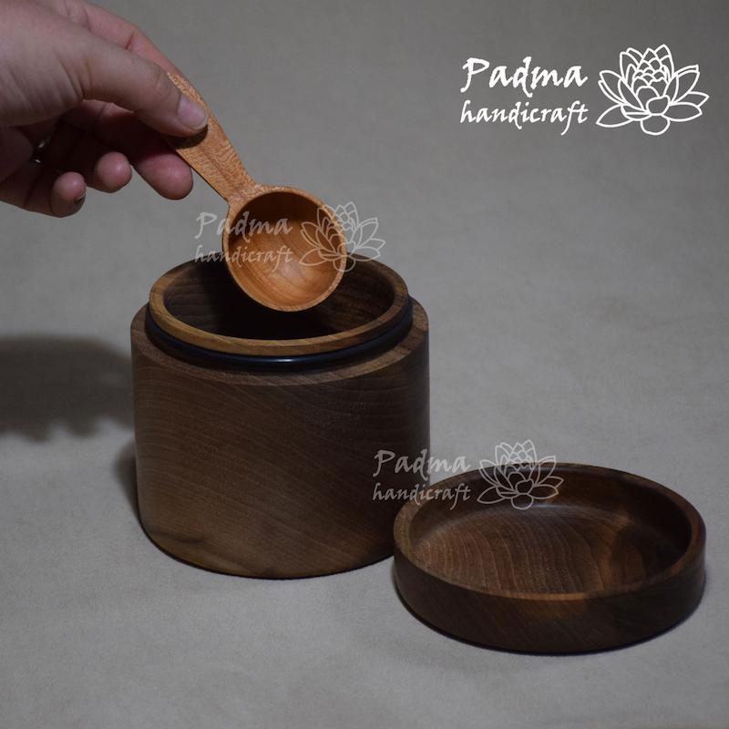 ظرف نگهداری قهوه و پیمانه 6گرمی