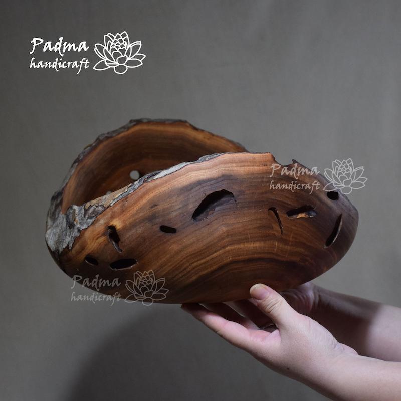 کاسه لبه پوستی بزرگ میوه