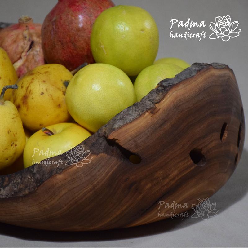 کاسه لبه پوستی بزرگ میوه