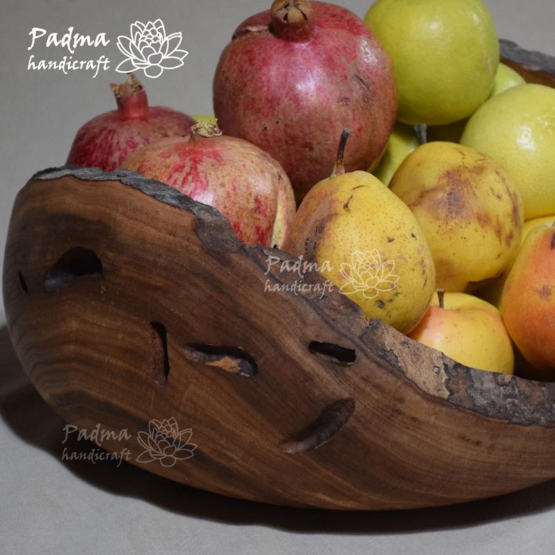 کاسه لبه پوستی بزرگ میوه