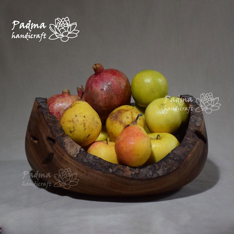 کاسه لبه پوستی بزرگ میوه