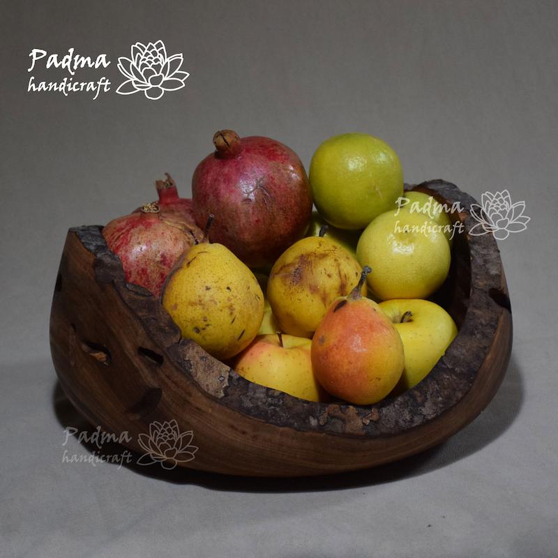 کاسه لبه پوستی بزرگ میوه