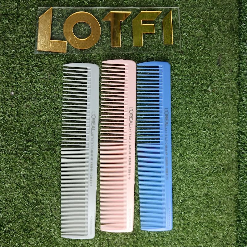 شانه کار سه رنگ ابی صورتی سفید