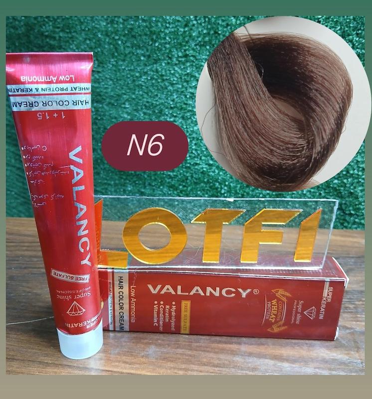 رنگ مو والانسی با رنگ بلوند تیره شماره N6 حجم 100 میلی‌لیتر
