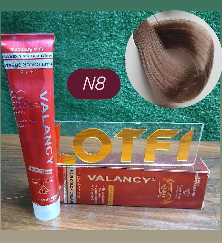 رنگ مو والانسی با رنگ بلوند روشن شماره N8 حجم 100 میلی‌لیتر