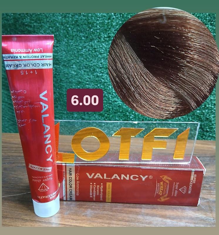 رنگ مو والانسی با رنگ بلوند تیره قوی شماره 6.00  حجم 100 میلی‌لیتر