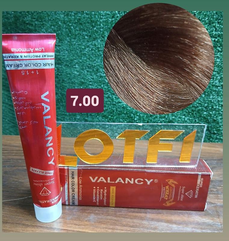 رنگ مو والانسی با رنگ بلوند قوی شماره 7.00  حجم 100 میلی‌لیتر